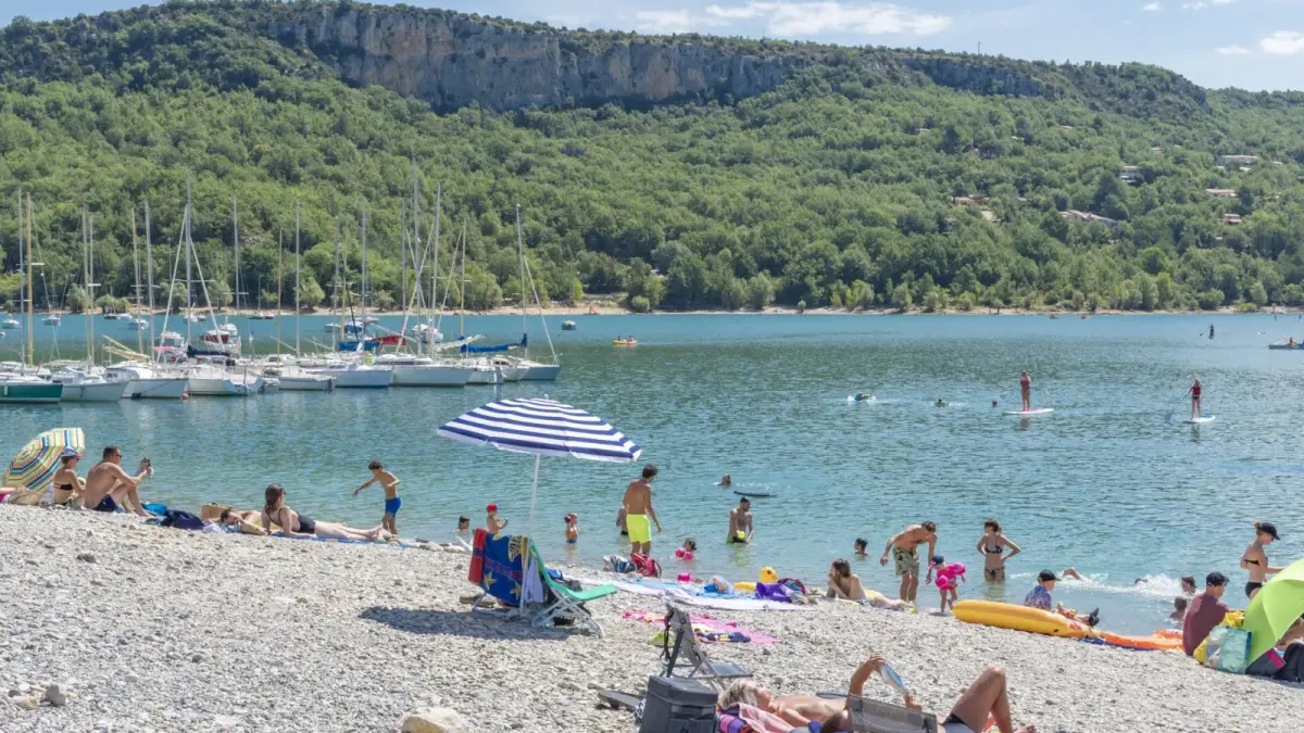 Plage des Chaumets — Bauduen