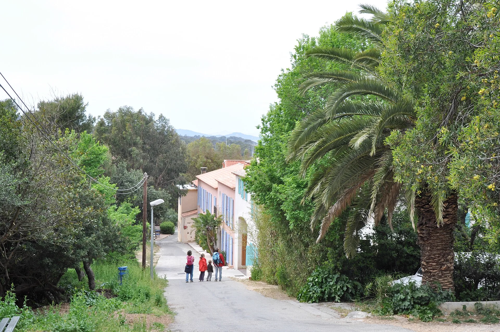 Une ruelle du village de Porquerolles